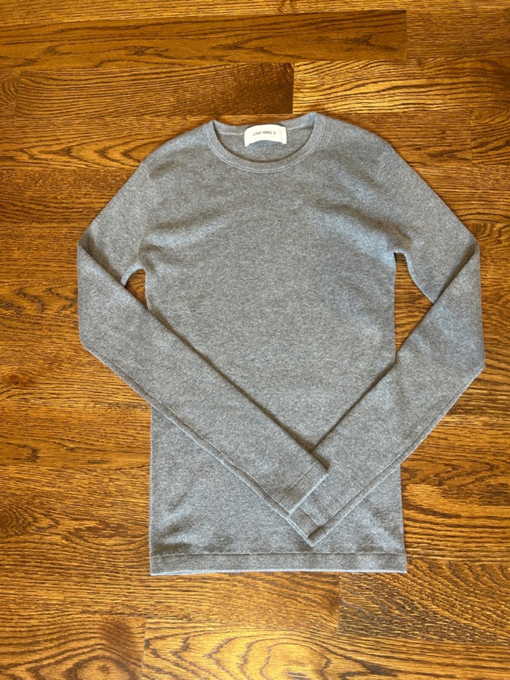 NWOT Lisa Yang Vivian Cashmere Cotton blend Crew Neck Long Sleeve size 0 (XS-S) - Picture 6 of 10